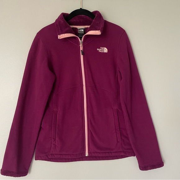 The North Face Morning Glory Fleece Jacket in Magenta - Picture 1 of 9